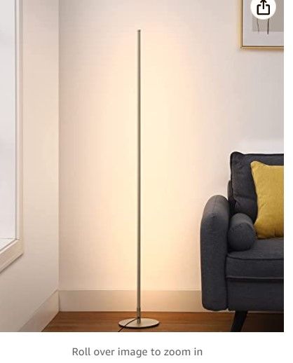 Photo 1 of Modern Floor Lamp Led Standing Corner Lamp Black Decor Floor Lamps Contemporary Metal Floor Lamp for Living Room Bedrooms with Remote & Touch Control
***DAMAGED**** LIGHT IS BENT BUT STILL WORKS
