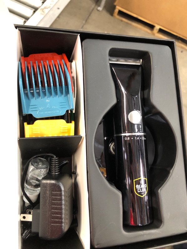 Photo 2 of **NEW** Beard Club PT45 Beard Trimmer for Men - Electric Cordless Rechargeable Beard & Hair Trimmer - High Power 7000 RPM - 8 Color Guides, 45 Unique Trim Lengths - Extra Sharp Mower Blades - Travel Lock PT45 Trimmer