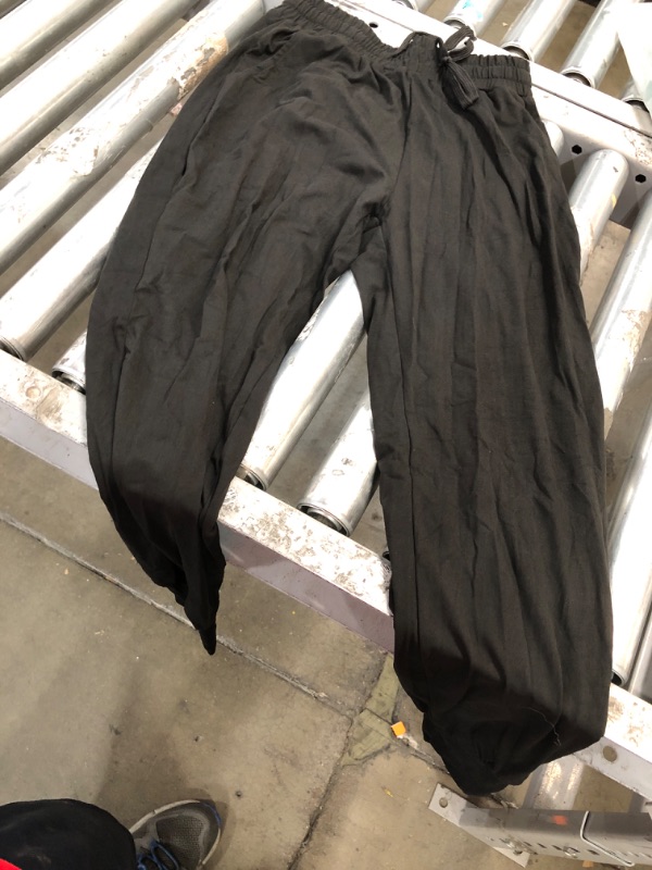Photo 1 of **USED** TNNZEET Sweatpants for Women, Black Joggers with Pockets, Yoga Lounge Workout Pants Black Medium