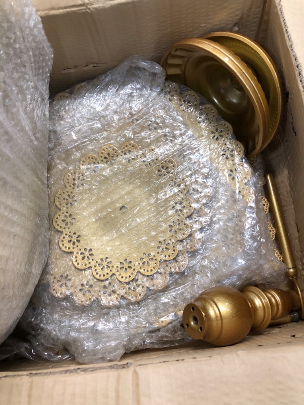 Photo 1 of **NEW** AMIENIV 5 Pieces Cake Stand Set Gold Metal Cupcake Holder Dessert Display Plate Decor Serving Platter for Baby Shower Wedding Birthday Parties Celebration 5 pack