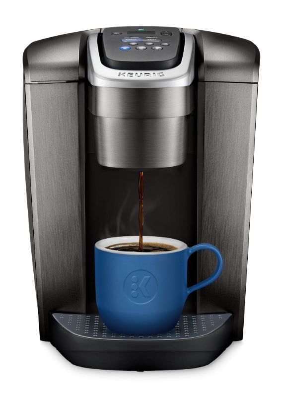 Photo 1 of KEURIG K-ELITE COFFEE MAKER, SINGLE SERVE K-CUP POD COFFEE BREWER, WITH ICED COFFEE CAPABILITY, BRUSHED SLATE
