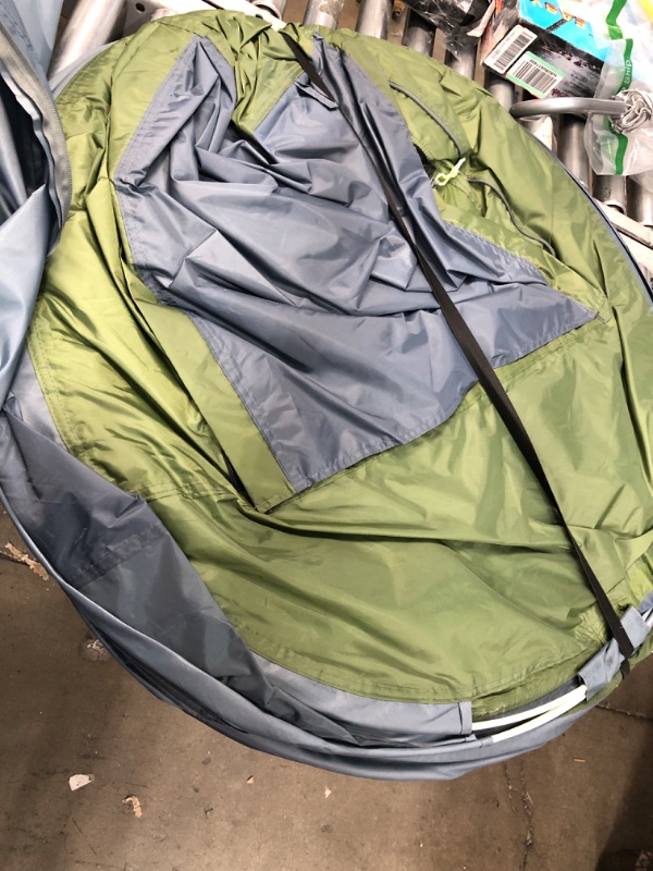 Photo 3 of **USED** 4 Person Easy Pop Up Tent Waterproof Automatic Setup 2 Doors-Instant Family Tents for Camping Hiking & Traveling Green & Grey 110*78*51''