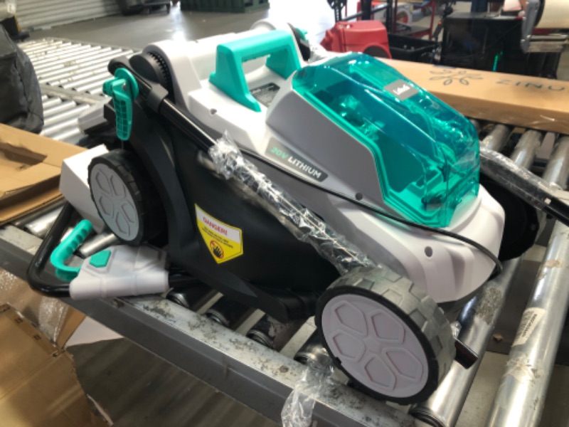 Photo 1 of Litheli Cordless Lawn Mower 13 Inch, 5 Heights, 20V Electric Lawn Mowers for Garden, Yard and Farm, with Brushless Motor, 4.0Ah Battery & Charger Included