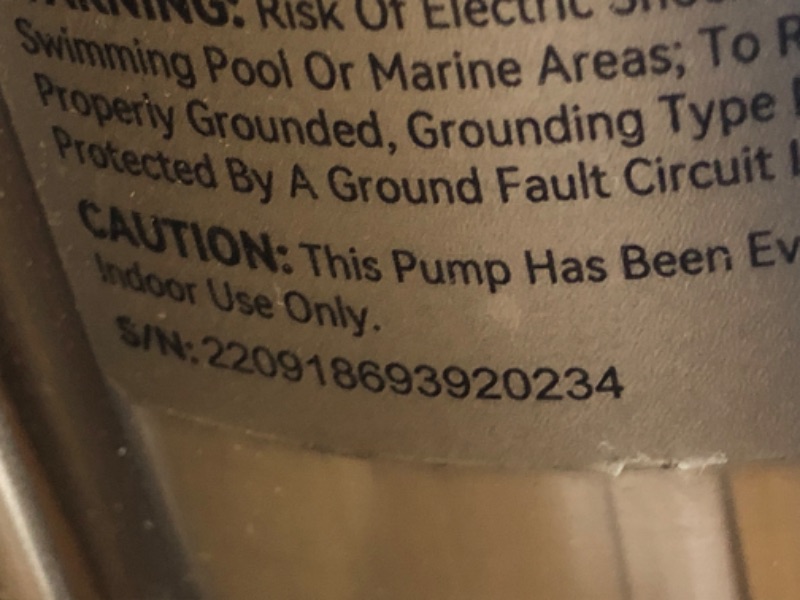 Photo 3 of ****needs electrical repair *******

VEVOR Sump Pump, 1/2 HP 3960 GPH, Submersible Cast Iron Stainless Steel Water Pump, 1-1/2" NPT Discharge With 33 ft Cord, Automatic Float Switch with Piggy-back Plug, for Indoor Basement Water Basin