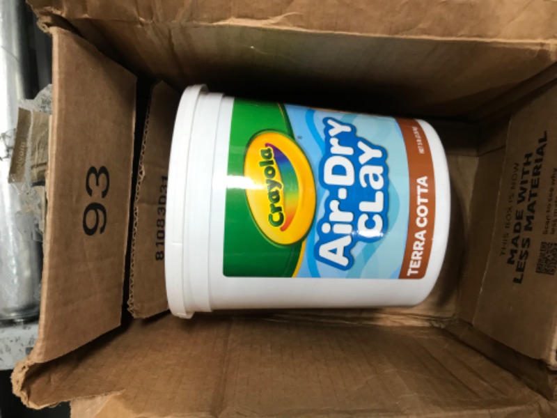 Photo 2 of Crayola Air Dry Clay, Terra Cotta, 5 lb. Resealable Bucket, Modeling Clay for Kids 5 lb. Resealable Bucket 5lb Bucket Terra Cotta