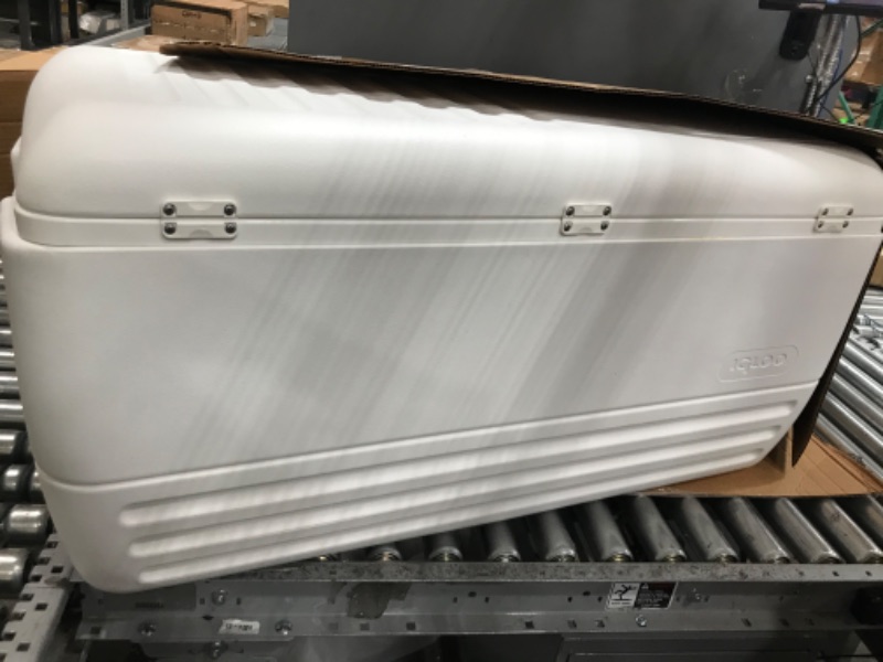 Photo 1 of Igloo Large Portable Commercially Insulated Polar Ice Chest Cooler White 150 Qt