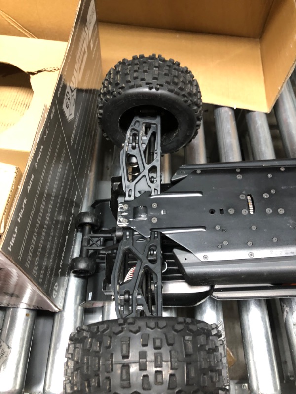 Photo 6 of ARRMA 1/8 Notorious 6S V5 4WD BLX Stunt RC Truck with Spektrum Firma RTR (Transmitter and Receiver Included, Batteries and Charger Required), Black, ARA8611V5T1
