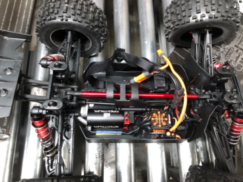 Photo 11 of ARRMA 1/8 Notorious 6S V5 4WD BLX Stunt RC Truck with Spektrum Firma RTR (Transmitter and Receiver Included, Batteries and Charger Required), Black, ARA8611V5T1
