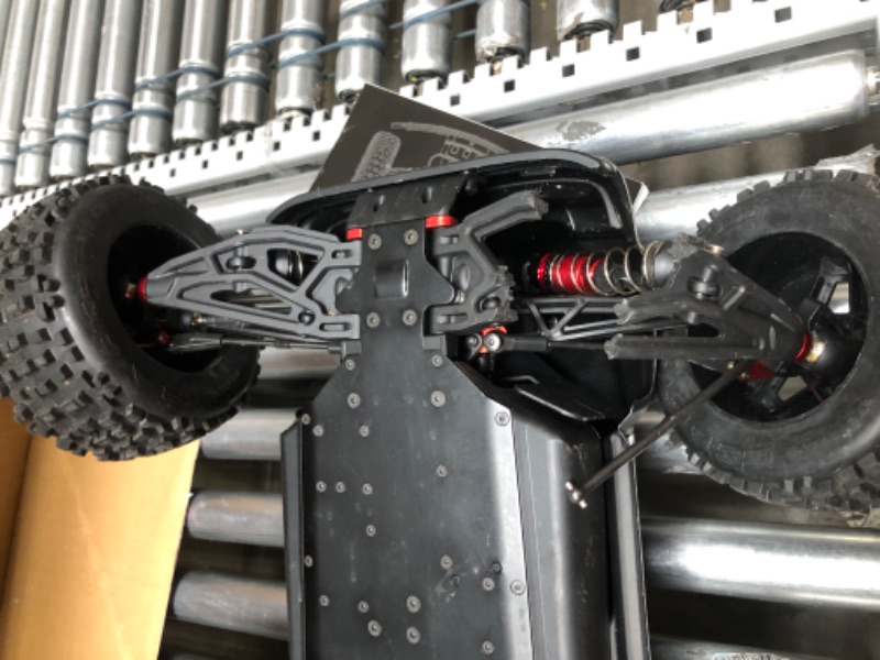 Photo 9 of ARRMA 1/8 Notorious 6S V5 4WD BLX Stunt RC Truck with Spektrum Firma RTR (Transmitter and Receiver Included, Batteries and Charger Required), Black, ARA8611V5T1
