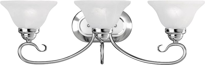 Photo 1 of Livex Lighting 6103-05 Coronado 3 Bath Light, Chrome