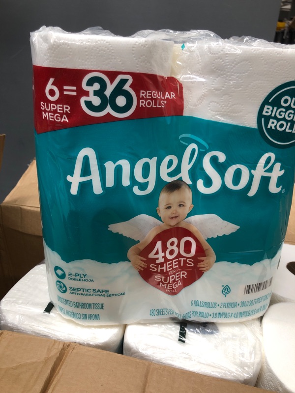 Photo 3 of Angel Soft Toilet Paper, 24 Super Mega Rolls