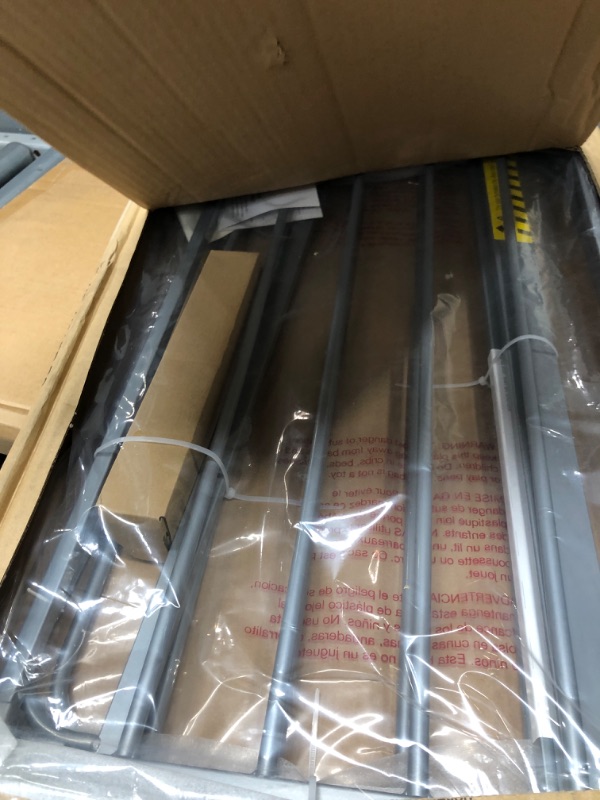 Photo 1 of Regalo Easy Step 49-Inch Extra Wide Baby Gate, Includes 4-Inch and 12-Inch Extension Kit, 4 Pack of Pressure Mount Kit and 4 Pack of Wall Mount Kit, Platinum - Total Pack of 1