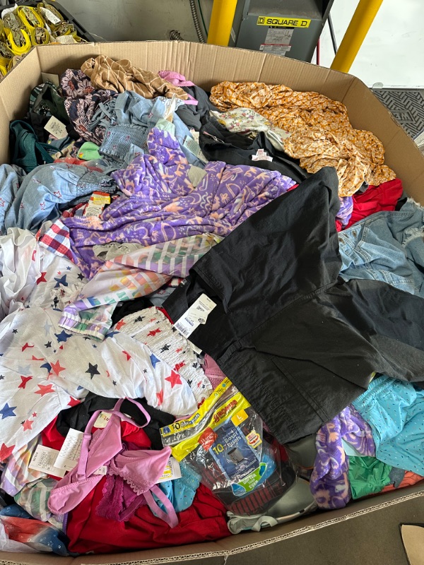 Photo 1 of **PALLET OF ASSORTED CLOTHING**MEN, WOMANS AND CHILDRENS**ASSORTED SIZING**NONREFUNDABLE