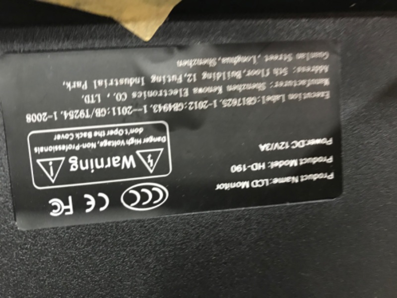 Photo 3 of 19 Inch PC Monitor(1440x900),60 Hz, 5 ms,Brightness 250 cd/m²,Built-in Speaker,HDMI & VGA Interface,Display Screen for Laptop/PS3/PS4/X-Box/PC,Black,Prechen
