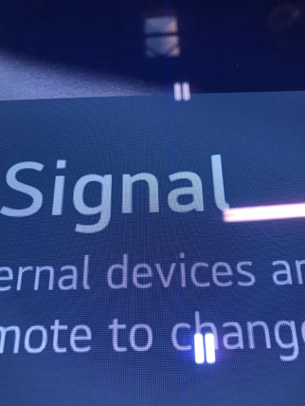 Photo 1 of DAMAGED SCREEN SCREEN HAS SMALL LINE DOWN IT 
LG C2 Series 55-Inch Class OLED evo Gallery Edition Smart TV OLED55C2PUA, 2022 - AI-Powered 4K TV, Alexa Built-in 55 inch TV Only