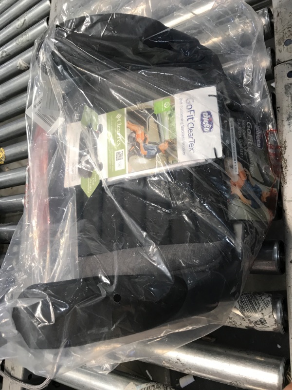 Photo 1 of Chicco GoFit ClearTex Backless Booster Car Seat - Shadow | Black Shadow GoFit with ClearTex No Chemicals