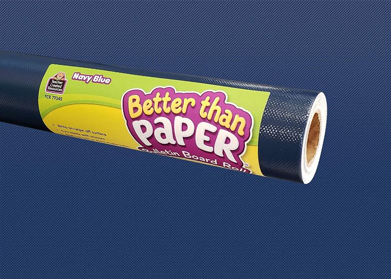 Photo 1 of Teacher Created Resources Navy Blue Better Than Paper Bulletin Board Roll