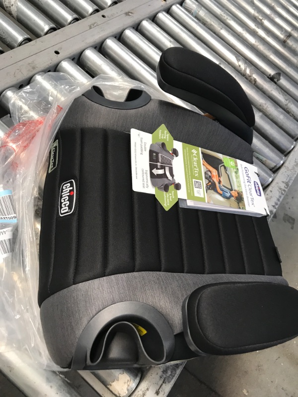 Photo 2 of Chicco GoFit ClearTex Backless Booster Car Seat - Shadow | Black Shadow GoFit with ClearTex No Chemicals