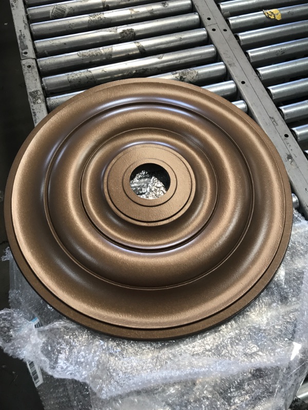 Photo 1 of 26 1/2"OD x 3 5/8"ID x 1 1/2"P Jefferson Ceiling Medallion (Fits Canopies Up to 5"), Hand-Painted Bronze