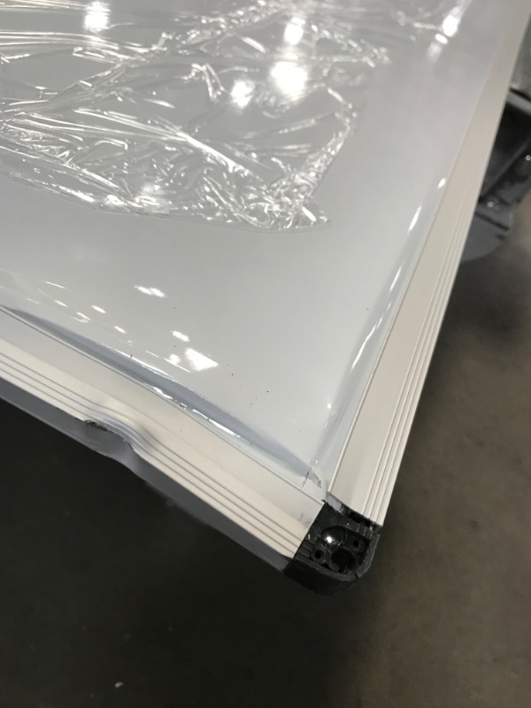 Photo 4 of BENT/DENTED BOARD; DAMAGED FRAME**VIZ-PRO Magnetic Dry Erase Board, 72 X 40 Inches, Silver Aluminium Frame 1 Pack