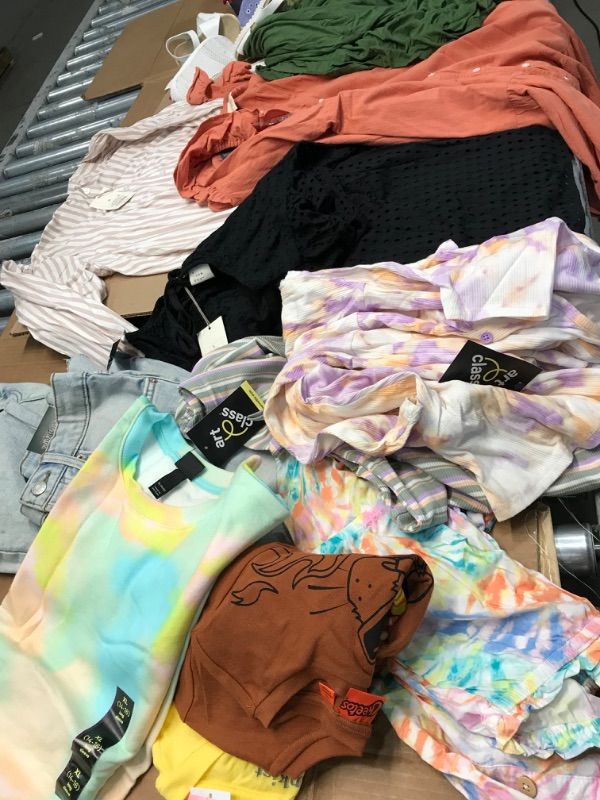 Photo 1 of 2 WOMENS SHIRTS/MED  2 WMNS DRESSES /3X  GIRLS MED SHIRTS 