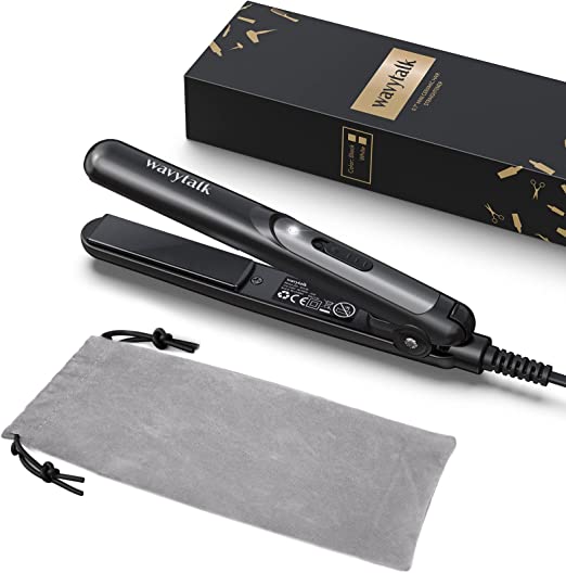 Photo 1 of Wavytalk Mini Flat Iron 0.7 Inch Ceramic Mini Hair Straightener - Small Flat Irons for Short Hair, Curls Bangs, Travel Flat Iron
