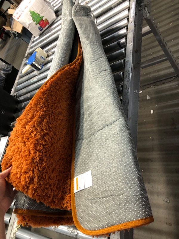 Photo 1 of **USED** Large Fluffy Orange Rug, unspecified Dimensions 