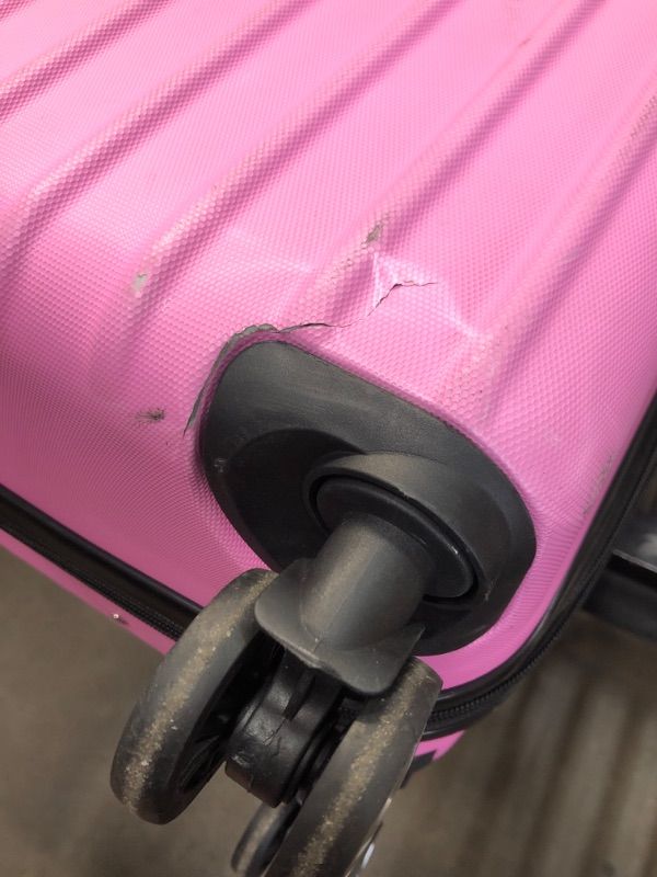 Photo 5 of **BIG ONE ONLY**
Facozy Luggage Sets Hardside with Spinner Wheels Expandable,  28" (Pink)