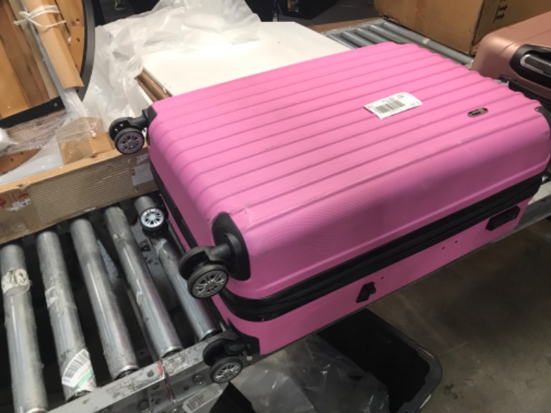 Photo 2 of **BIG ONE ONLY**
Facozy Luggage Sets Hardside with Spinner Wheels Expandable,  28" (Pink)