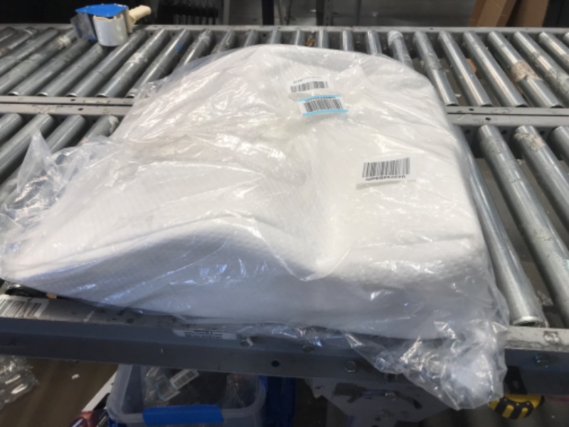 View 2 of DENTED**Leg Elevation Pillow and Bed Wedge Pillow Bundle - Memory Foam Top- Sleeping, Reading, Relaxing - Pain Relief for Hips, Back, Neck, Legs and Knees - For Snoring, Acid Reflux, Swelling - Washable Cover