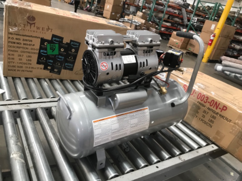 Photo 4 of **PARTS ONLY DOESN'T FUNCTION**
California Air Tools 8010 Steel Tank Air Compressor | Ultra Quiet, Oil-Free, 1.0 hp, 8 gal
