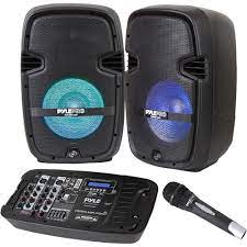 Photo 1 of **PARTS ONLY**DOES NOT WORK**
MISSING POWERCORDS/MICS/STANDS/ACCESSORIES/MANUAL***Pyle Pro PPHP210AMX PA Speaker and 600W Amplifier/Mixer DJ Kit