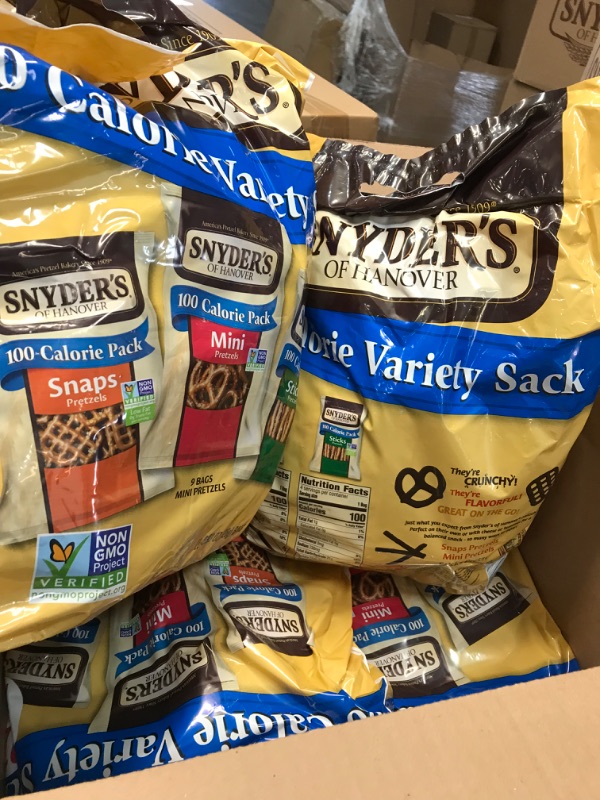 Photo 2 of **EXP DATE APRIL 01,2023** 4pcks of Snyder's of Hanover 100 Calorie Variety Sack Pretzel Snacks - .92oz/22pk
