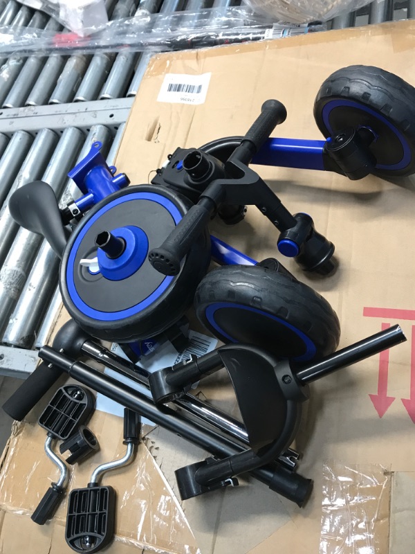 Photo 2 of **PARTS ONLY**
Besrey 5 in 1 Toddler Tricycle for 1-5 Years Old Boys Girls, Kids Trike for Balance Training, Baby Bike Frame 24.2 in, Blue
(PICTURE FOR REFERENCE)
