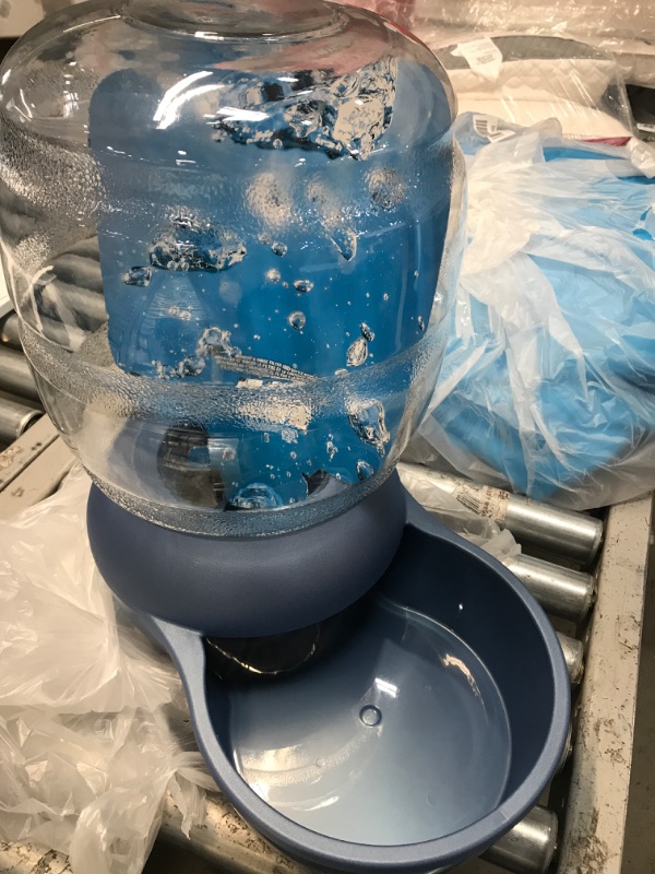Photo 1 of Petmate Replendish Automatic Gravity Waterer for Cats and Dogs, BPA-Free, No Batteries Required, Includes Charcoal Filter, 0.5 - 4 Gallon Sizes Blue 4 GAL