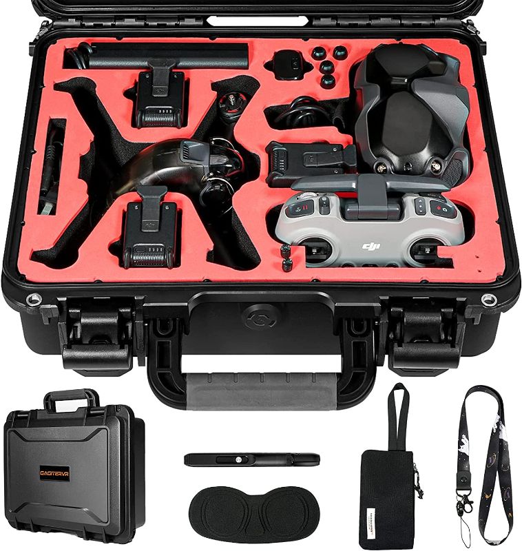 Photo 1 of Hard Carrying Case for DJI FPV Drone, GAGITERVR Waterproof Suitcase for FPV Combo Fly More and Accessories Safe and Portable
