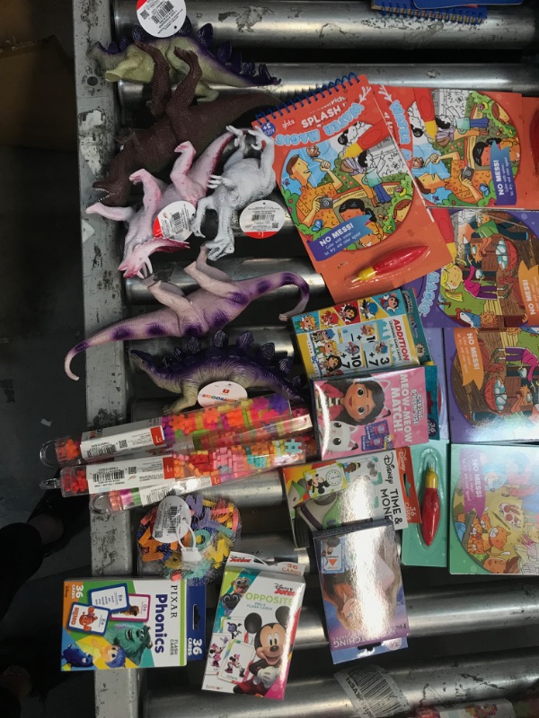 Photo 2 of 21 PACK ASSORTED Childrens Toy Bundle, Books, Dinos, Puzzles and cards 