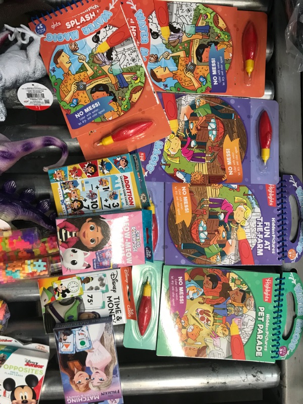 Photo 1 of 21 PACK ASSORTED Childrens Toy Bundle, Books, Dinos, Puzzles and cards 