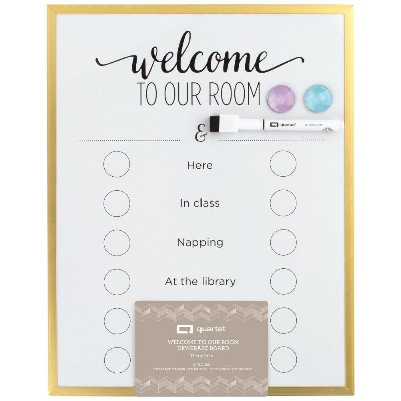 Photo 1 of 2 pack  ---- 11''x14'' Welcome to Our Room Board Gold - Quartet
