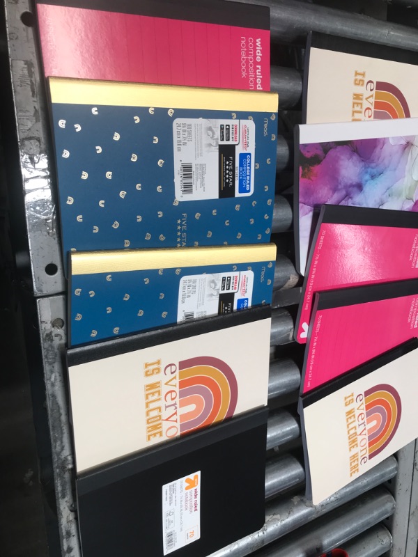 Photo 1 of BUNDLE OF ASSORTED RULED COMPOSITION NOTEBOOKS  (10 NOTEBOOKS)