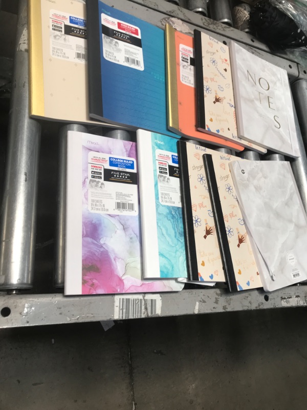 Photo 1 of BUNDLE OF ASSORTED RULED COMPOSITION NOTEBOOKS  (10 NOTEBOOKS)