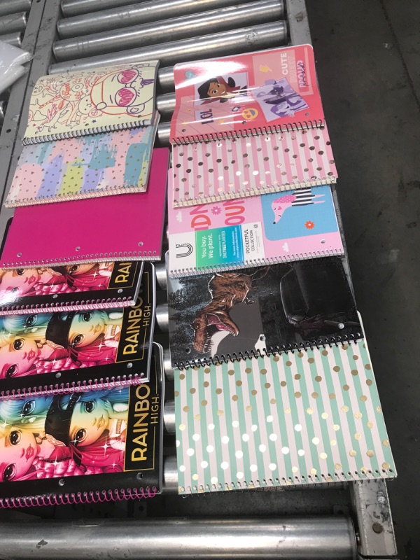 Photo 1 of BUNDLE OF ASSORTED RULED NOTEBOOKS  (10 NOTEBOOKS)
