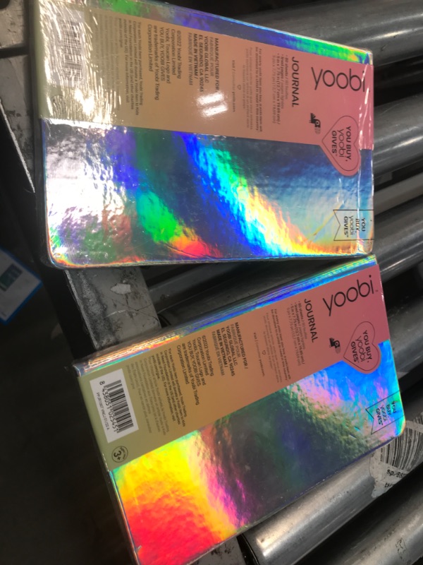 Photo 2 of 2 pack - Yoobi™ Ruled Journal Regular Holographic
