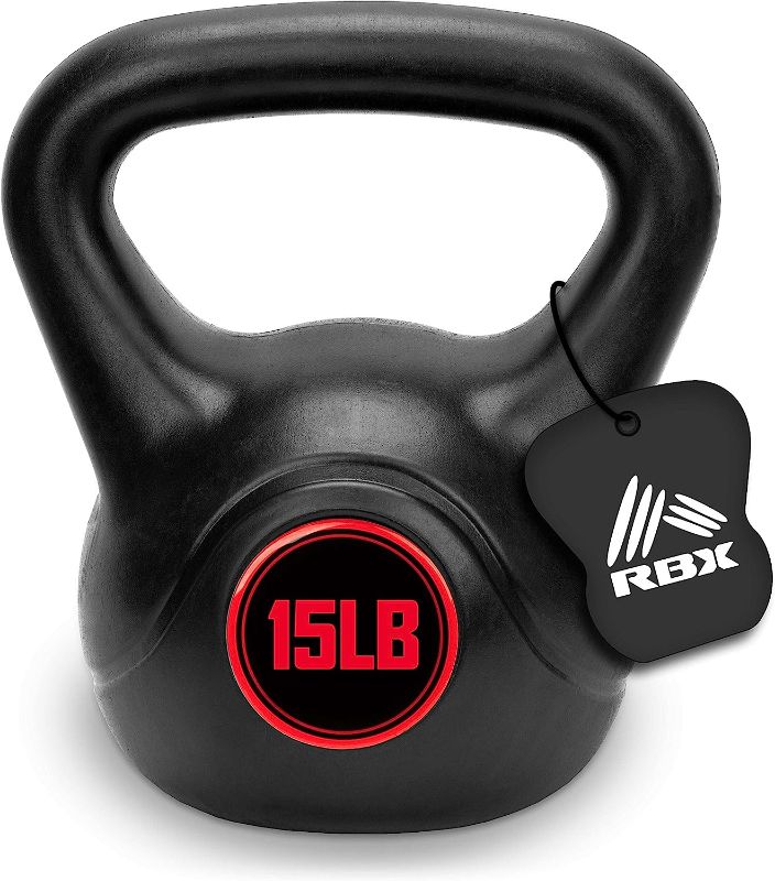 Photo 1 of 
RBX Cement Kettlebell with Shock-Proof Plastic Coating for CrossFit Training
Color:Black/Red
