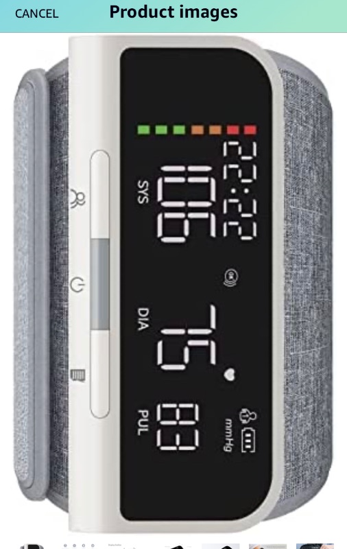 Photo 1 of Blood Pressure Machine-Automatic Upper Arm BP Monitor with 2 x 99 Sets of Memory, Large Screen, and Large Blood Pressure Cuff