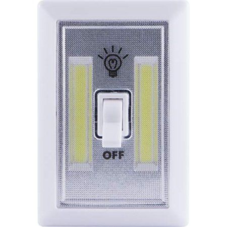 Photo 1 of 2 Pack**Lights by Night Wireless LED Light Switch Battery Operated 100 Lumens Manual on/Off Toggle Switch Portable Light Switch Wireless Easy to Use S