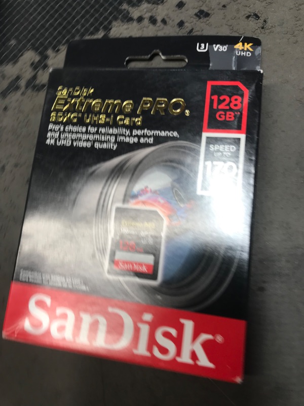 Photo 2 of SanDisk 128GB Extreme PRO UHS-I SDXC Memory Card, SDSDXXY-128G-ANCIN