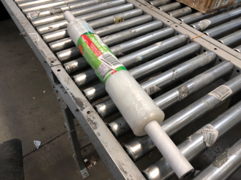 Photo 1 of Duck Brand Stretch Wrap with Handle, 20 Inch x 1000 Feet, Clear, Single Roll & Stretch Wrap Roll, Clear, 5 inches by 1000 feet, 1 Pack, 285849, White 20" Stretch Wrap + Stretch Wrap Roll