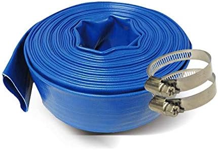 Photo 1 of 
Schraiberpump 1-Inch by 100-Feet- General Purpose Reinforced PVC Lay-Flat Discharge and Backwash Hose - Heavy Duty (4 Bar) 2 CLAMPS INCLUDED
