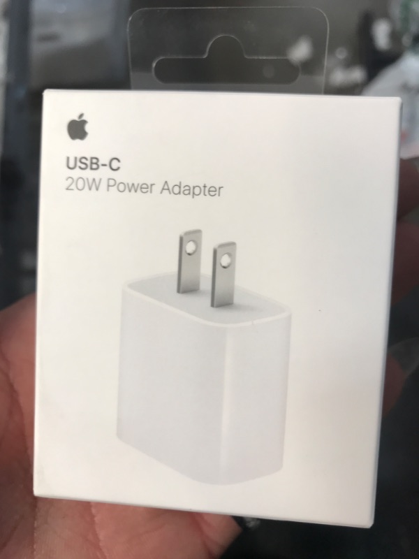 Photo 2 of Apple 20W USB-C Power Adapter - iPhone Charger with Fast Charging Capability, Type C Wall Charger
